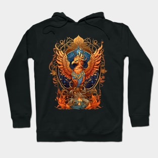 Rise like a Phoenix retro vintage boho design Hoodie